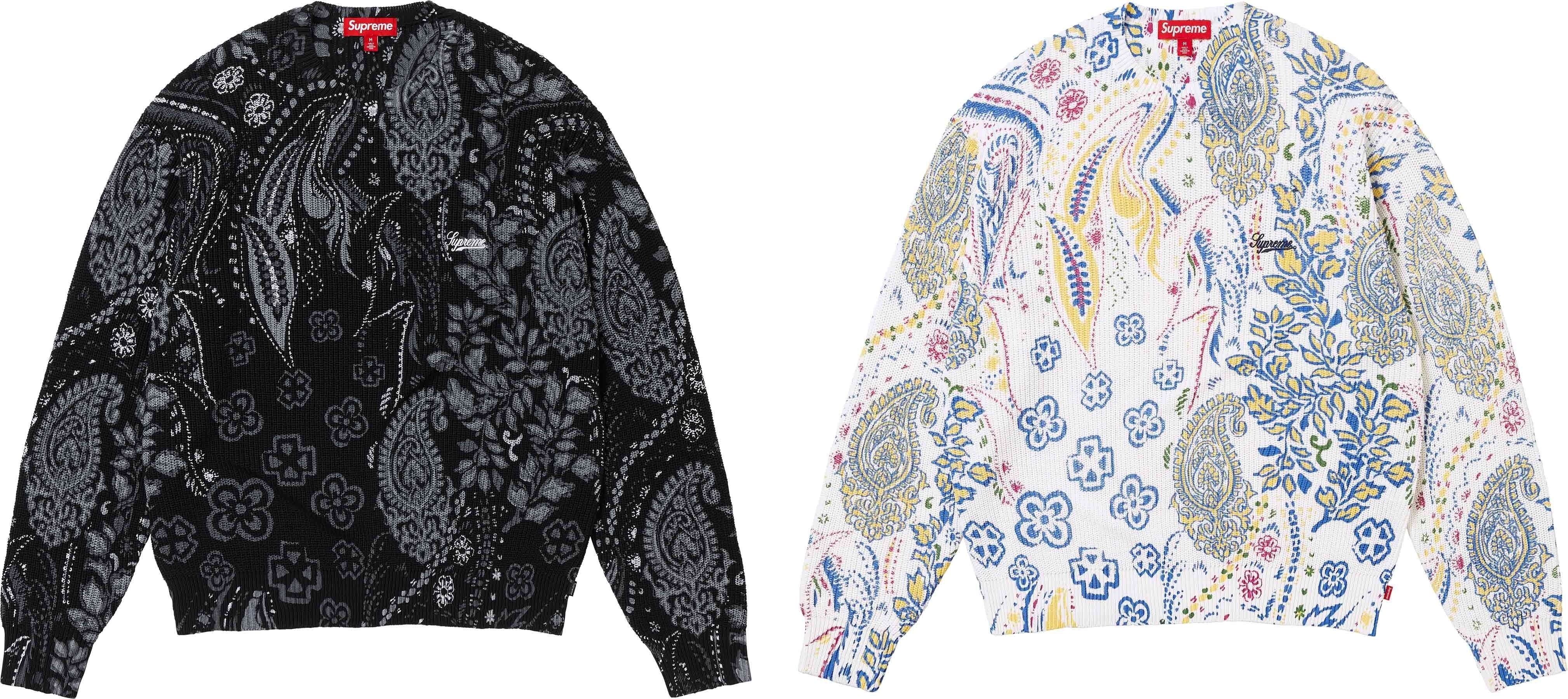 Printed Paisley Sweater